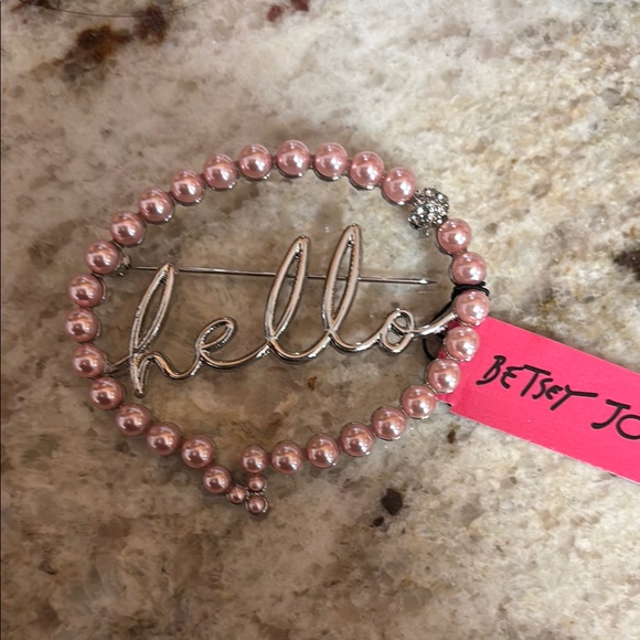 Betsey Johnson Pink Beaded 'Hello' Bracelet - Picture 7 of 8